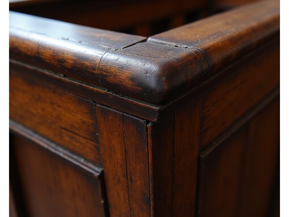 Professionelle Restaurierung einer historischen Kirchenbank